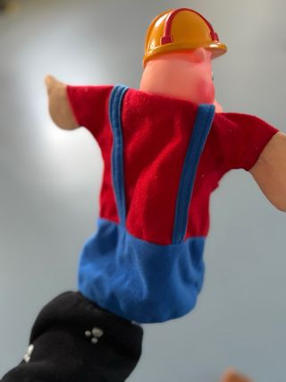 Marionetas los tres cerditos y el lobo