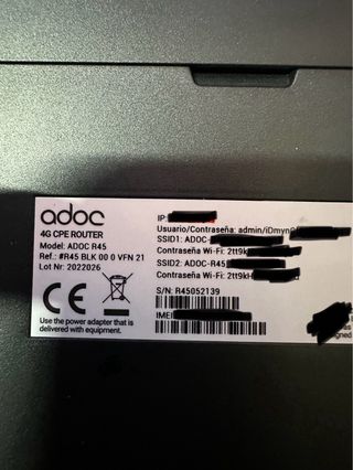 Router ADOC R45, 4G Cat 4, #052139