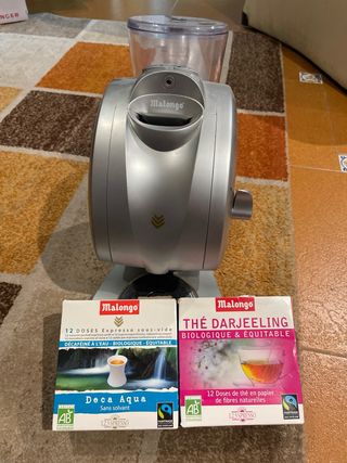 Cafetera capsulas de papel Malongo