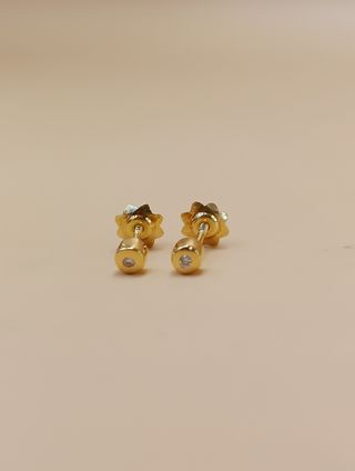 Pendientes de oro de 18kt.