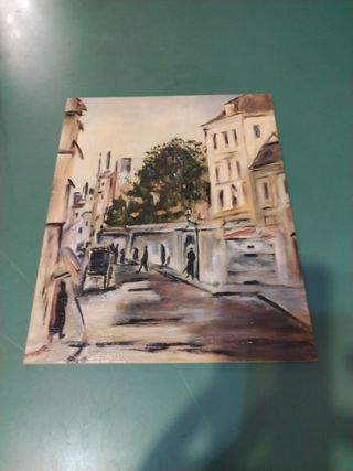 Quadro dipinto su compensato