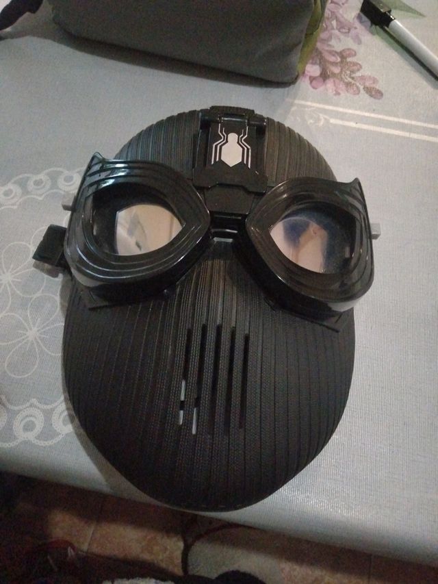 Disfraz mascara Spiderman negro