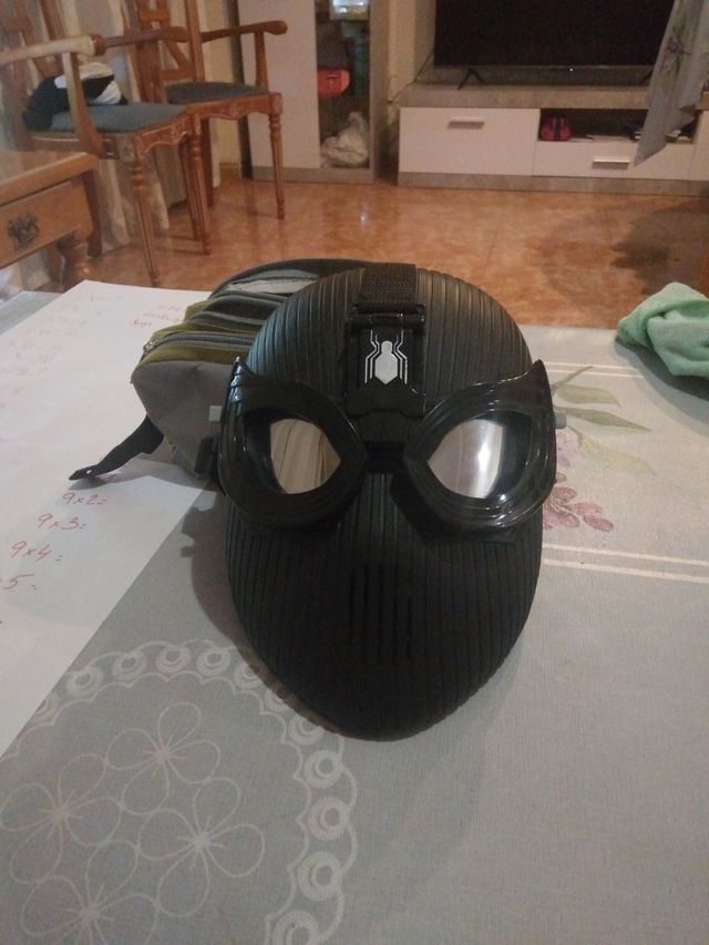 Disfraz mascara Spiderman negro
