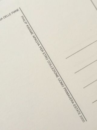 Set 12 cartoline, P.K.Apagya per Etro, 2000