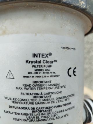 Depuradora cartucho bestway y intex