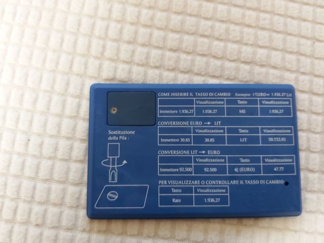 Euroconvertitore Euro Lira gadget.