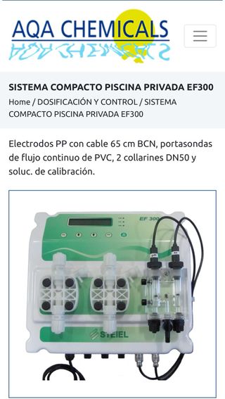 Analizador disificador ph cloro piscinas