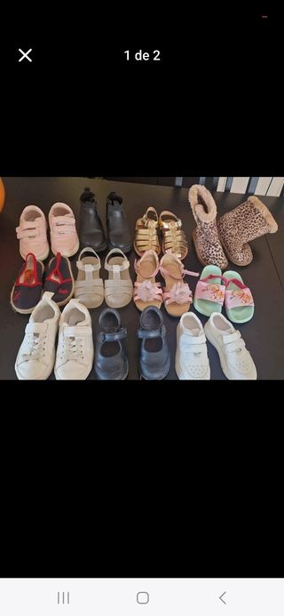 Lote de zapatos niña talla 24-26