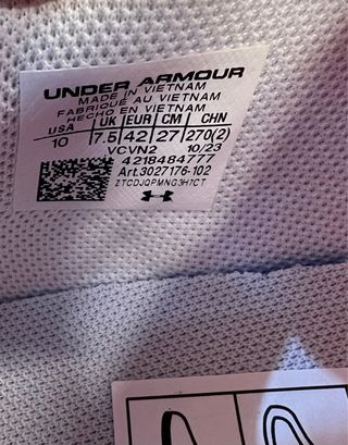 Zapatillas de entrenamiento Under Armour talla 42 