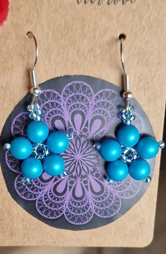 Orecchini fatti a mano con perle Swarosk