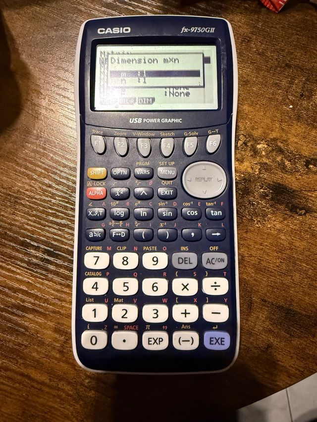 Calculadora cientifica CASIO fx9750GII