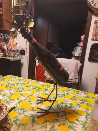 Porta bottiglia in ferro