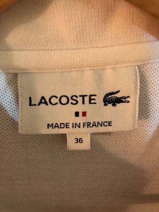 Polo blanco Lacoste