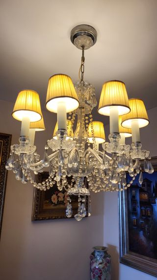 Lámpara cristal de Bohemia