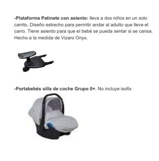 Vizaro Pearl 3 piezas  plataforma niño