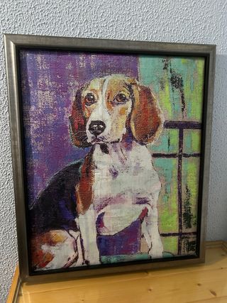 Cuadro con imagen de perro