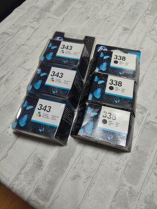 Tinta HP 338 y 343