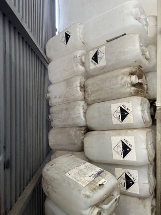 Garrafa bidón 25 litros Apilable Homologada