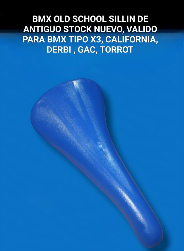 BMX Old school, sillín antiguo stock azul