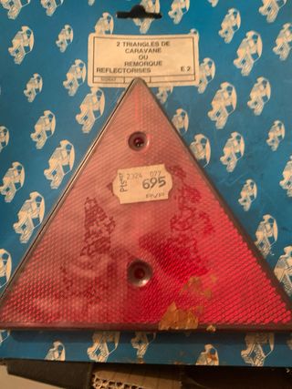 Triangulos catadioptricos antiguos para remolque 
