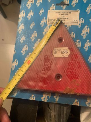 Triangulos catadioptricos antiguos para remolque 