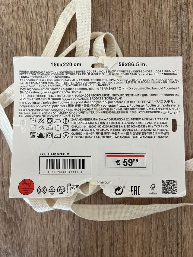 Funda nórdico zara home