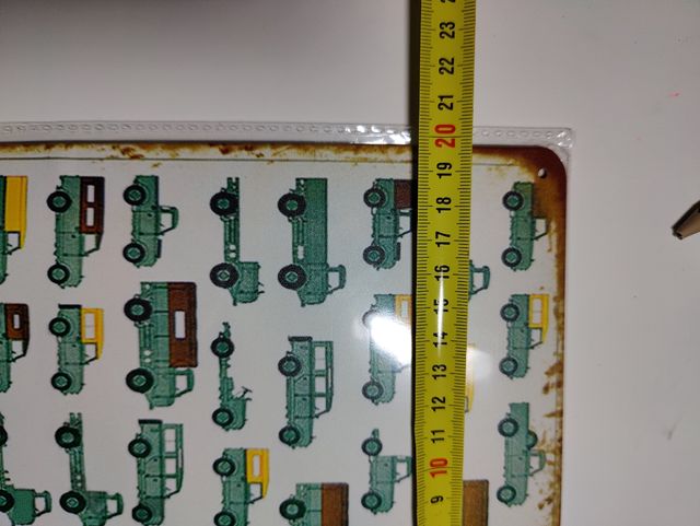 Cartel chapa carrocerías Land Rover