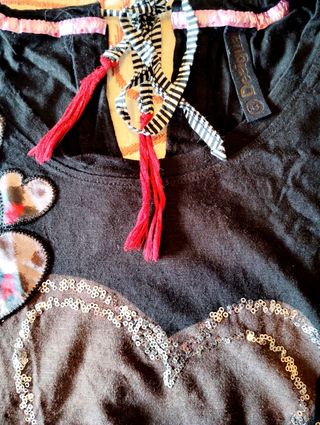 Desigual XS mujer niña camiseta abrigo S
