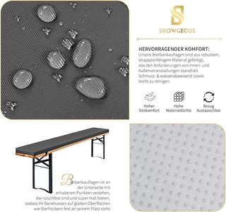 2 Imbottiture per panche 220x25x2cm