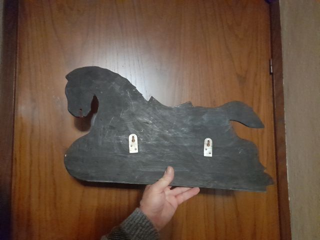 Appendi abiti in legno cavallo