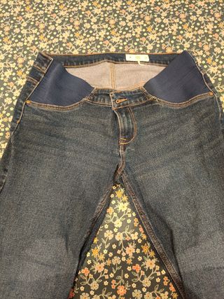 LOTE 5 vaqueros premama, talla M