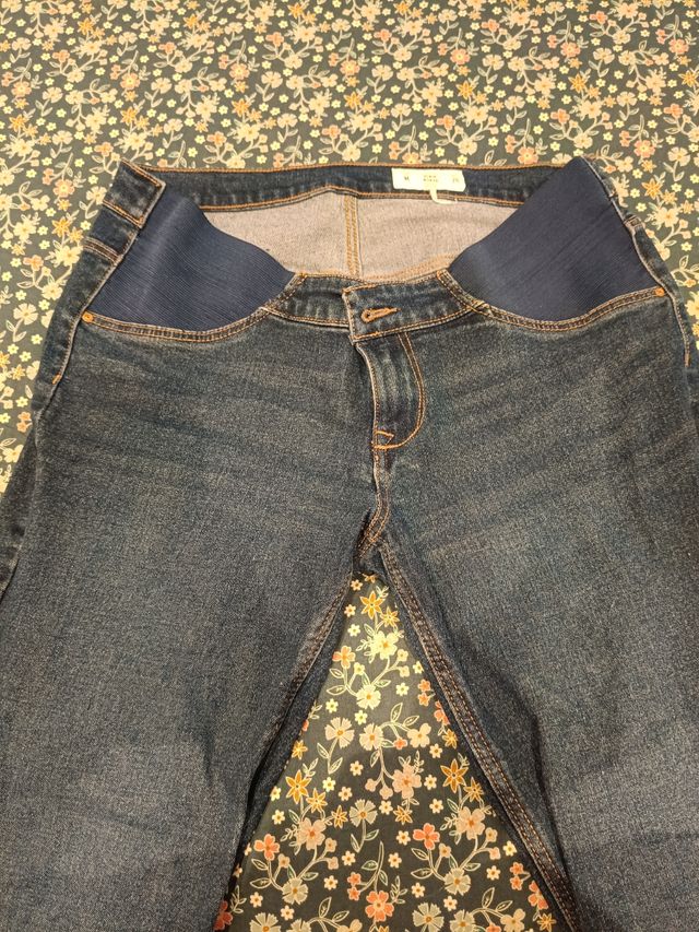LOTE 5 vaqueros premama, talla M