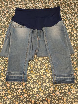 LOTE 5 vaqueros premama, talla M