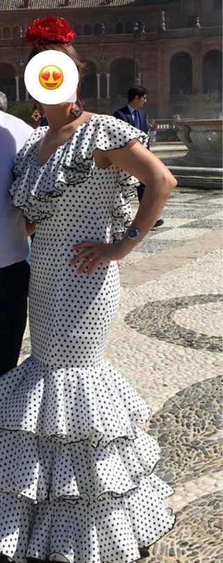 Traje flamenca gitana. Creaciones Roal