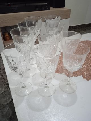Copas de cristal