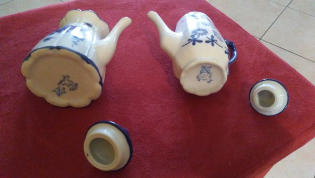 Set teiera lattiera in porcellana