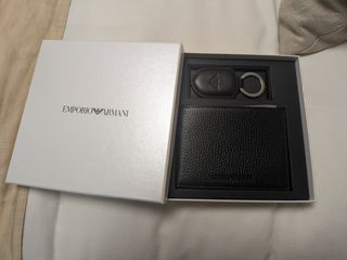 Caja regalo cartera y llavero armani