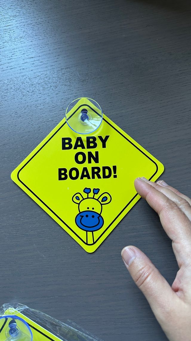 aviso coche bebe a bordo