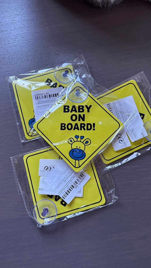 aviso coche bebe a bordo