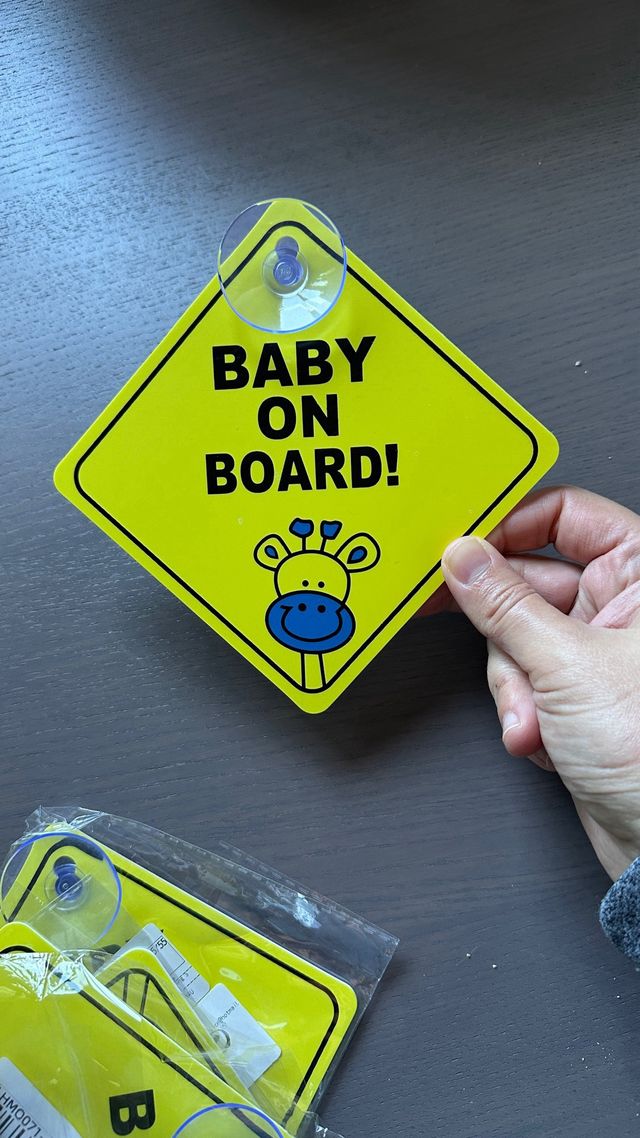 aviso coche bebe a bordo