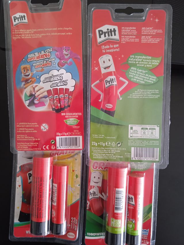 bastão de cola Pritt 1+1 oferta