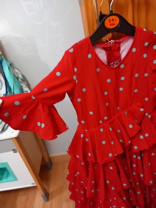 Traje de flamenca niña