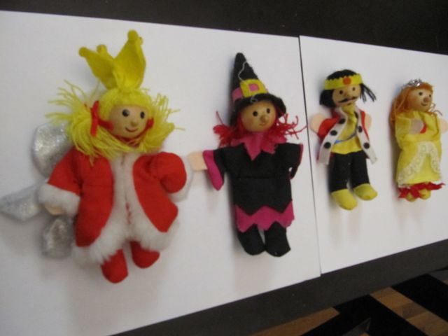 Marionetas para dedo.