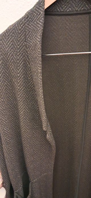 Chaqueta abrigo gris jaspeado Zara S