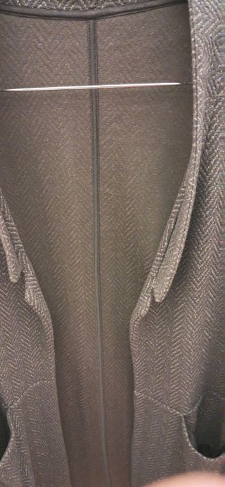 Chaqueta abrigo gris jaspeado Zara S