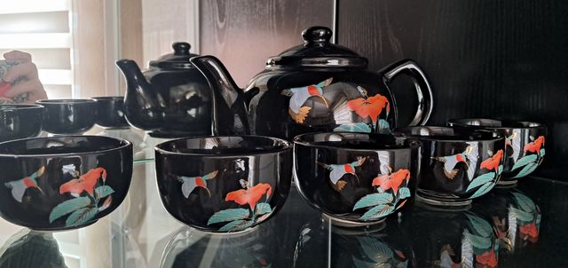 Juego de té chino porcelana vintage