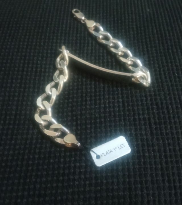 Pulsera Plata de Ley Caballero .