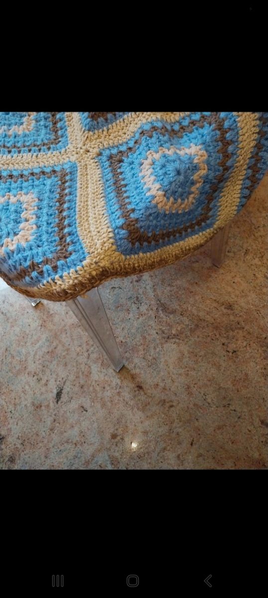 Coperta crochet uncinetto a mano
