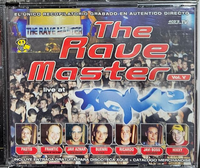 Cd XQUE ,RAVE MASTER vol 5 recopilatorio