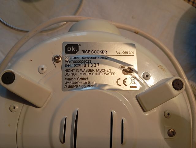 Hervidora de arroz. Rice cooker
